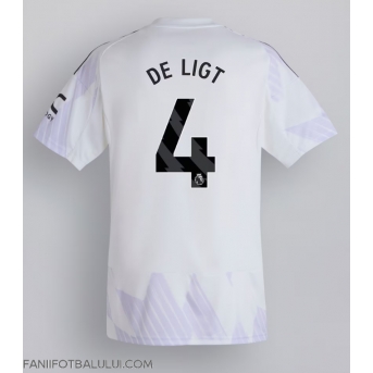 Manchester United Matthijs de Ligt #4 Tricou Fotbal Replică 2025-26 Barbati Deplasare